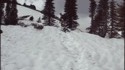 Chute en luge