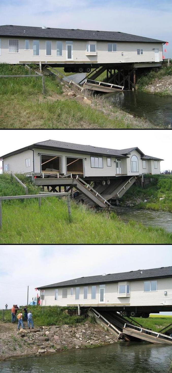 Un déménagement de maison qui s'arrête plus tôt que prévu.