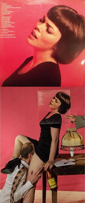 Détournement d'une pochette de disque de Mireille Mathieu