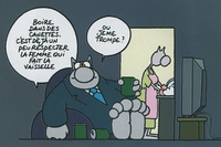 Boire dans une canette