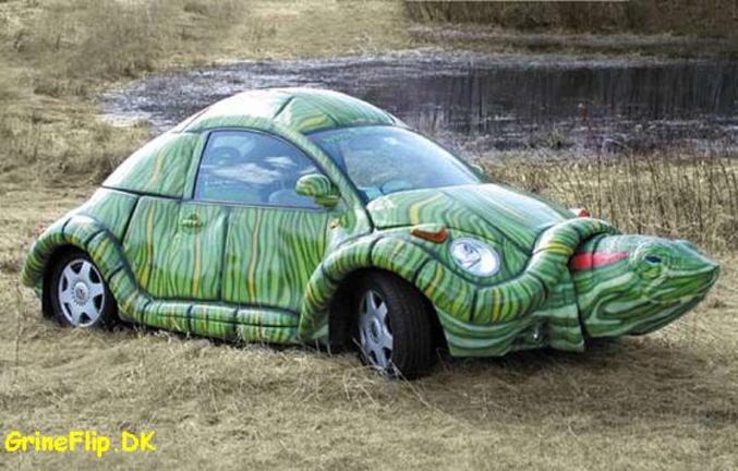 Une voiture en forme de tortue