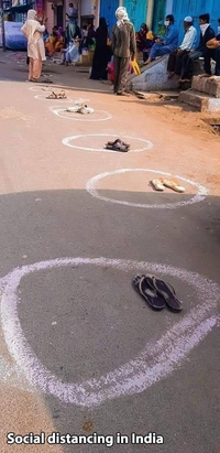 La distanciation en Inde
