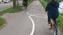 Piste cyclable tordue