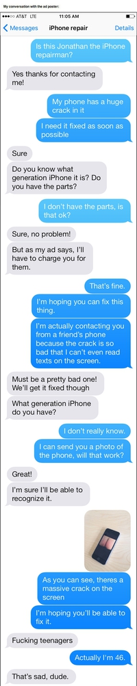 Réparation d'iPhone