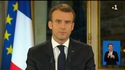 Allocution d'Emmanuel MACRON (Président de la République Démocratique de France).