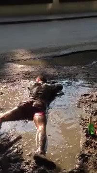Russe bourré pendant la canicule