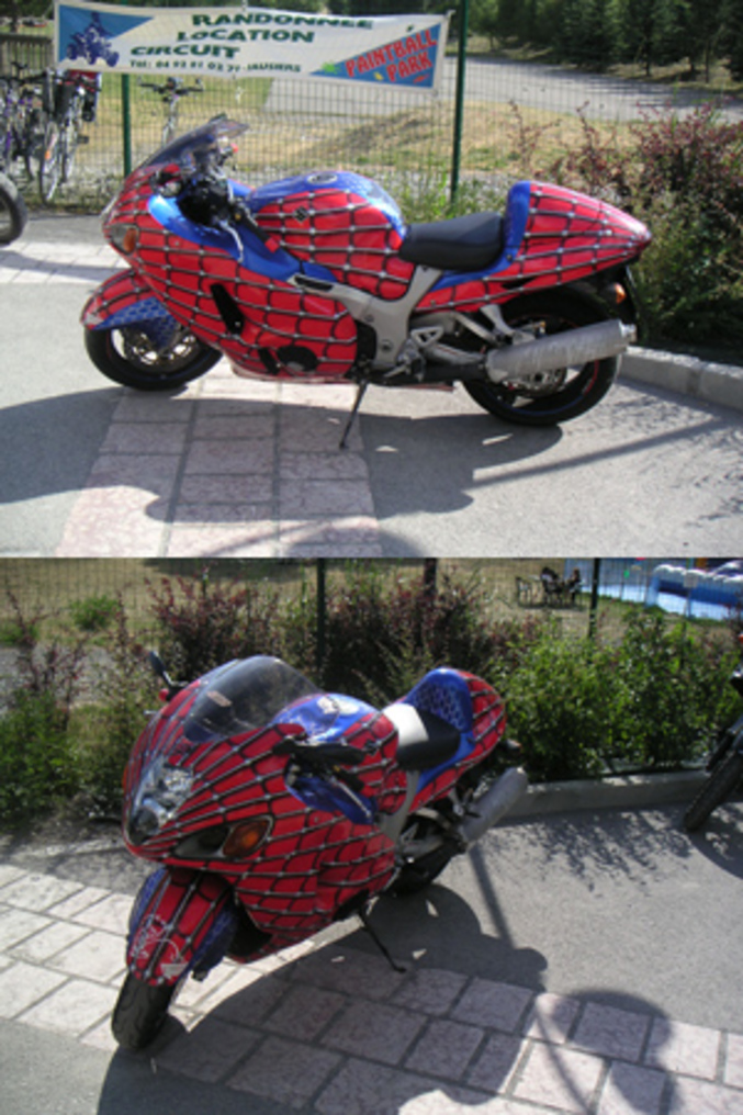 La moto de Spiderman !