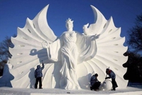 Statue de neige