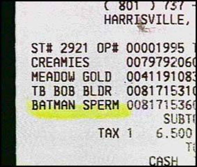 Qui veut du sperme de Batman ?