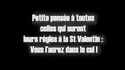 Une petite pensée pour ces malheureuses...