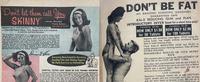 2 publicités contradictoires à la même époque (fin des années 50)