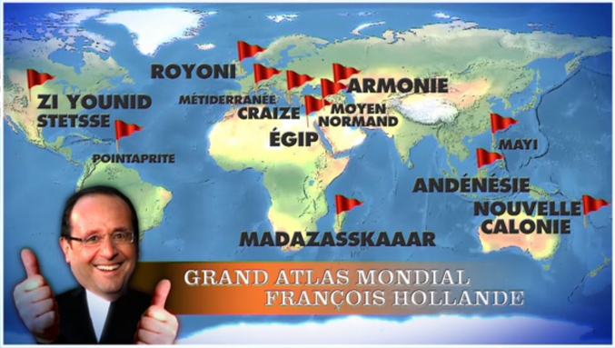 Tous les noms de pays qu'il ne sait pas prononcer en une carte !