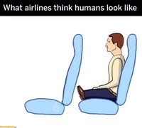 Comment les compagnies aériennes pensent que la morphologie des humains est ainsi: