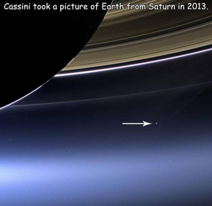 Photo prise par la sonde Cassini