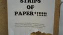 Bandes de papier