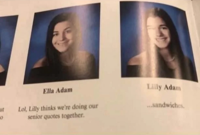 "hihi, Lilly pense qu'on fait nos citations ensemble."