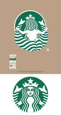 L'envers du logo Starbucks
