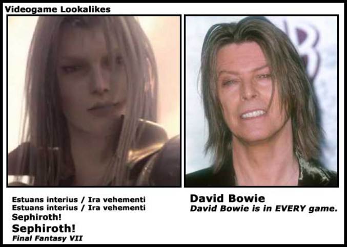 David Bowie ressemble à Sephiroth