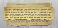 Bulletin d'écolier de John Gurdon