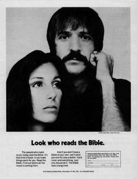 Kan Sonny & Cher faisaient de la pub pour promouvoir la vente de Bibles