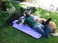 Un geek dehors