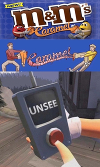 Visuel des paquets M&M's