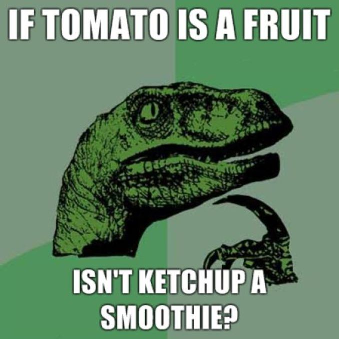 Puisque la tomate est un fruit, le ketchup serait-il un smoothie ?