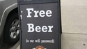 Bière gratuite