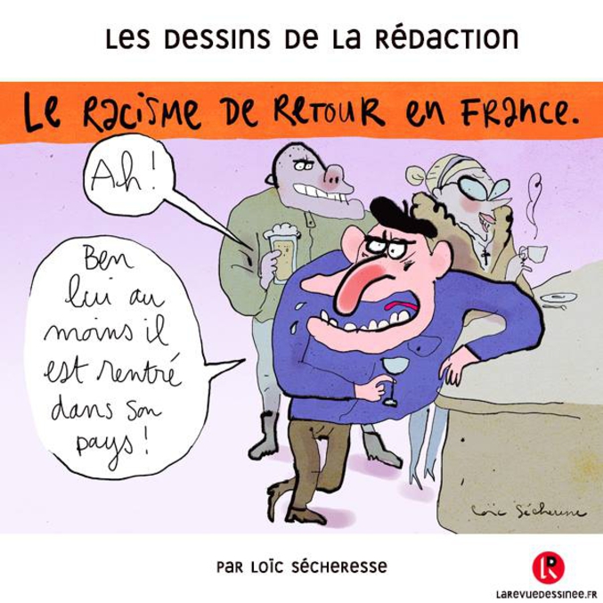 Un dessin de Loïc Sécheresse dans la Revue Dessinée.
