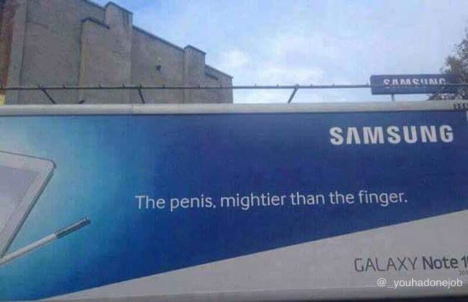 Fail d'orthographe dans une publicité pour Samsung