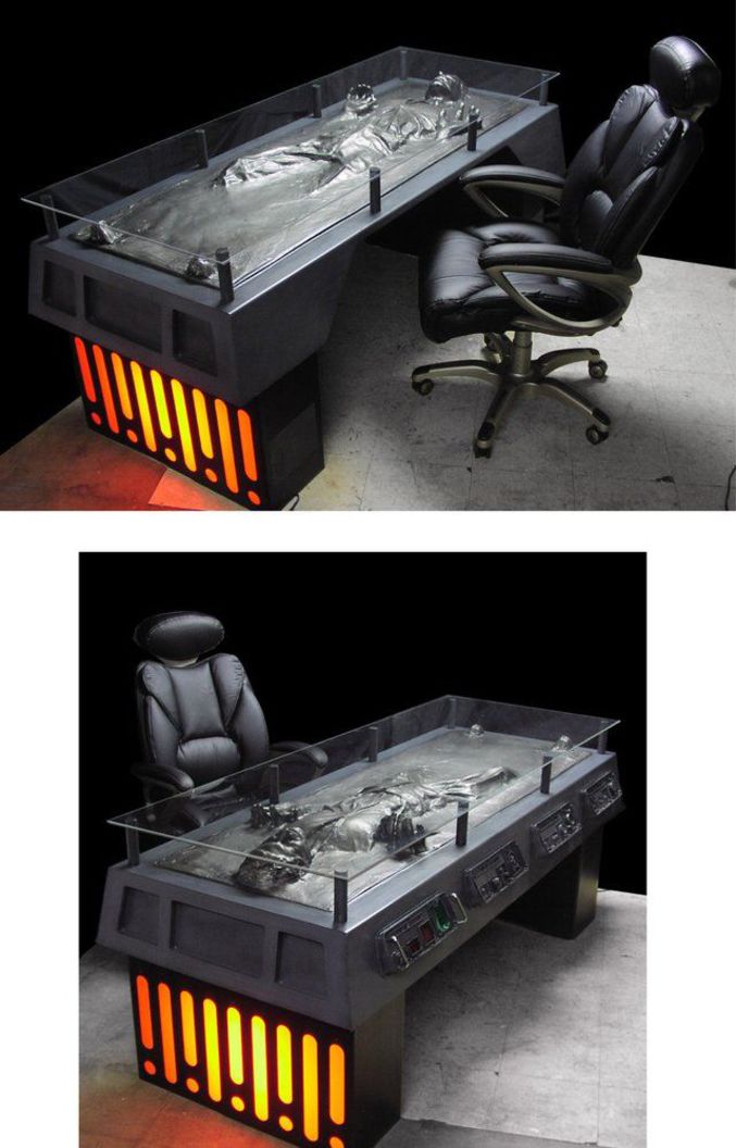 Un bureau parfait pour les fans de Star Wars.