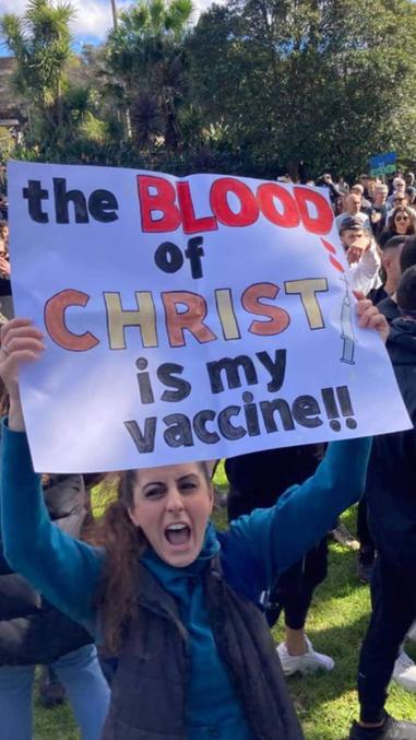 "Le sang du Christ est mon vaccin !"