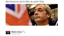 Farage démissionne de l'Ukip, estimant avoir atteint son "objectif"