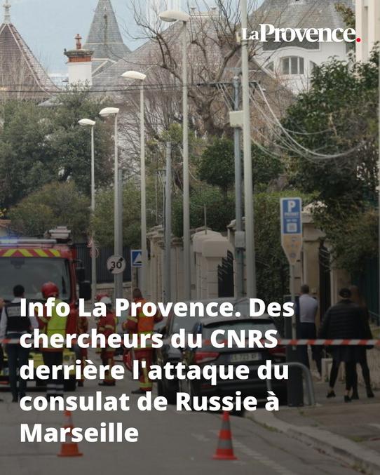 ... les russes. 
Deux chercheurs du CNRS ont attaqué le consultât de Russie à Marseille ce lundi ave des engins explosifs (disons détonnant...). 
Difficile de pas constater que ces derniers temps, nos chercheurs sont visiblement très engagés en France. 
Même si il y avait pas, vraisemblablement, l'envie de faire de gros déjà, je comprends pas bien l'idée non plus de le faire devant une caméra, c'est gens ne sont pas stupide pourtant. 
