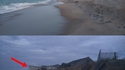 Erosion de plages suite à l'ouragan Florence.