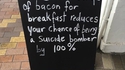 Manger 2 tranches de bacon tous les matins...
