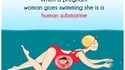 Quand une femme enceinte va à la piscine