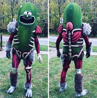 Cosplay de Pickle Rick