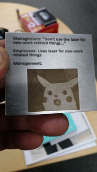 Surtout, n'utilisez pas la gravure laser à titre personnel
