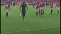 Zlatan Ibrahimovic confronted by lookalike pitch invader at Old Trafford