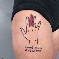 Tatouage de l'amour