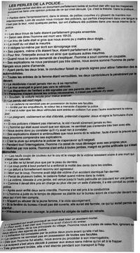 Perles de la police