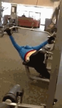 Dans la salle de sport