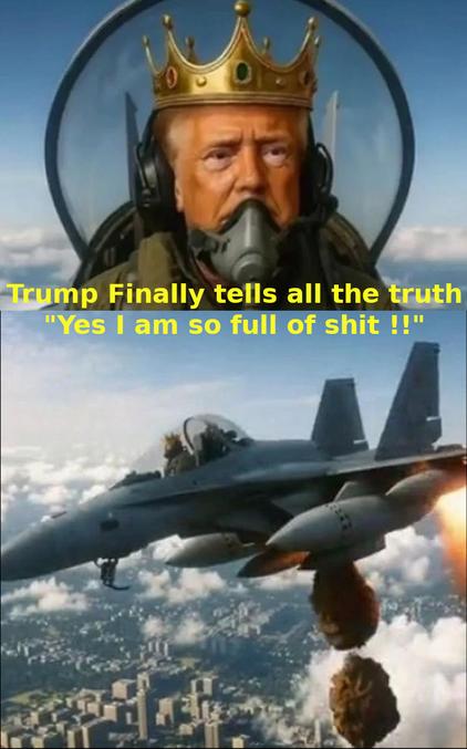 On voit qu'il a une haute image de lui-même..

[trad] Trump enfin dit toute la vérité : "Oui, je suis trop plein de merde!!"


https://www.rtl.fr/actu/international/avion-de-chasse-couronne-et-liquide-brunatre-donald-trump-repond-aux-manifestants-avec-une-video-provocatrice-7900555090