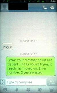 Répondre aux SMS de son ex