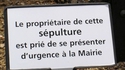 Panneau funeste