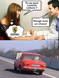 Tu as quoi comme voiture ?