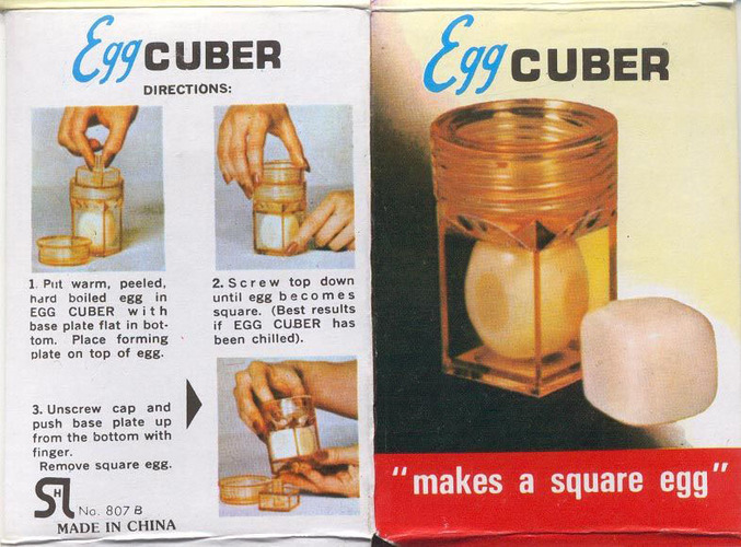 Un appareil qui permet de faire des oeufs cubiques.