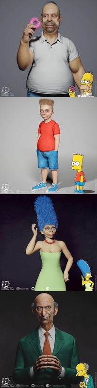 Les Simpsons en vrai ...