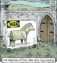 L'attaque suédoise eut moins de succès